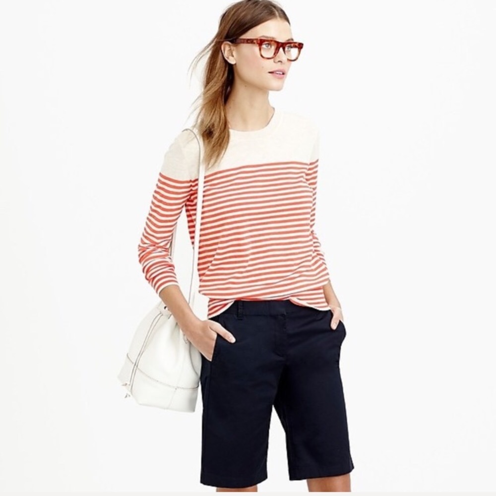 J. Crew Lightweight Bermuda Short in Navy